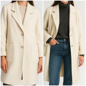 Elegant Cream Trench Coat for Women